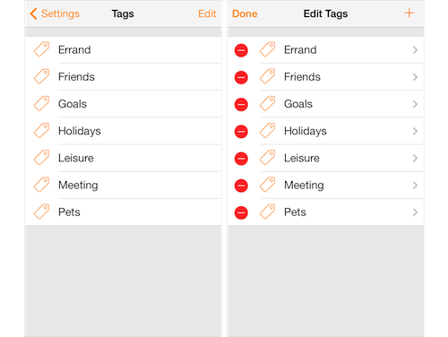Routines - Organize tasks with tagging
