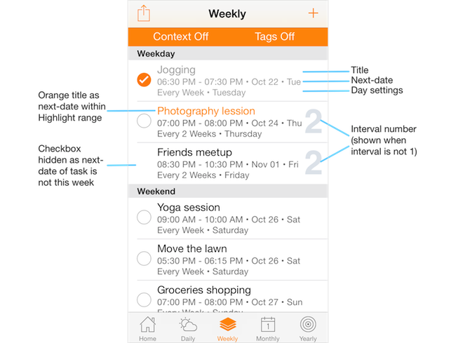 Routines - Understand Task Listing Detail