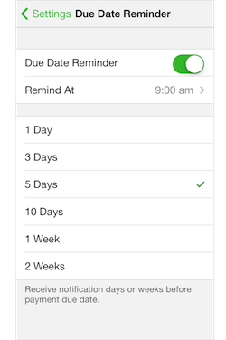 Debts - Stay reminded with timely notifications